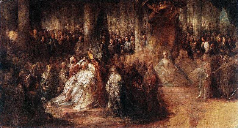 Carl Gustaf Pilo The coronation of Gustaf III Germany oil painting art